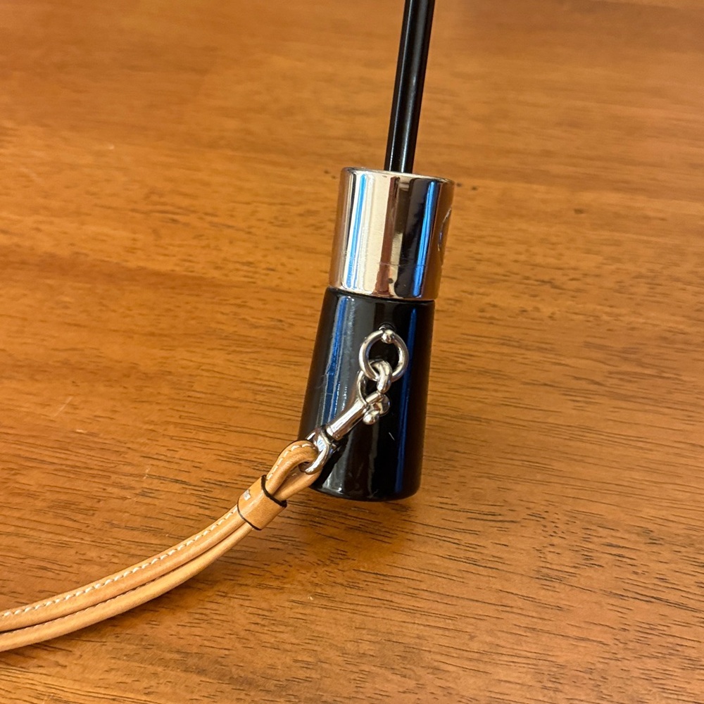 Coach Black and Gray Umbrella - Picture 4 of 9